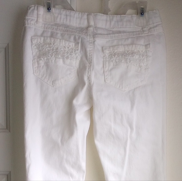 Beautees Girls Distressed White Pants Size 12 - Picture 4 of 11